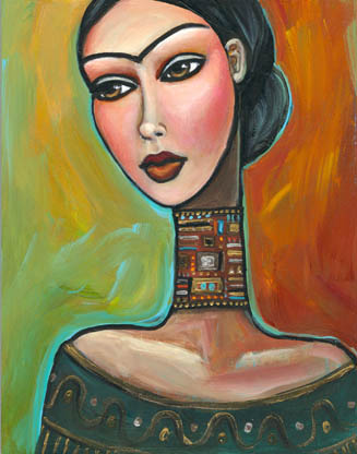 Frida Kahlo Klimt Woman � 2007 Cate Rangel 