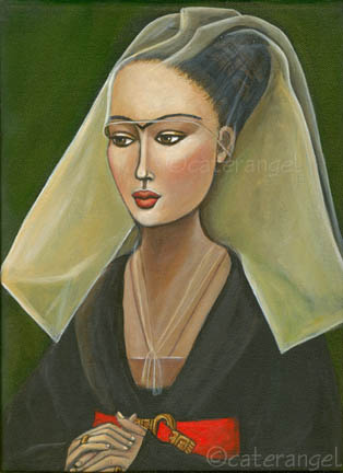 Frida Kahlo Meets van der Weyden � 2005 Cate Rangel