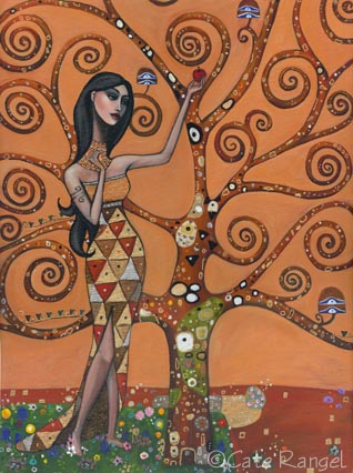Tree of Life Klimt Woman � 2007 Cate Rangel 